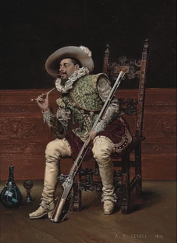 Cavaliere con la pipa, 1891